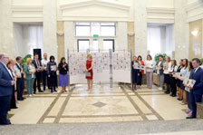В Управлении Белорусской железной дороги накануне 9 мая открылась выставка «Лица Победы»