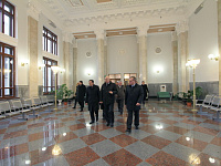 Участники мероприятия посетили обновленный зал ожидания таможенной зоны вокзала Брест-Пассажирский