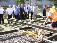 Осмотр выставки продукции, производимой отечественными предприятиями для нужд Белорусской железной дороги