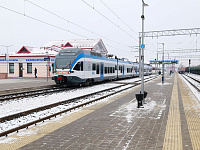 Первый поезд региональных линий бизнес-класса на станции Калинковичи