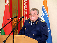 З дакладам выступае начальнік службы перавозак Вайцяховіч І.А.