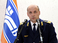 С докладом выступает Начальник Белорусской железной дороги Морозов В.М.