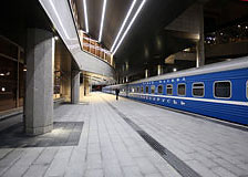 Фирменный поезд «Беларусь» № 2/1 Минск—Москва отправился 28 февраля с обновленной платформы станции Минск-Пассажирский