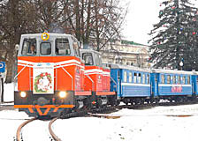 Детская железная дорога завершила новогодние перевозки 