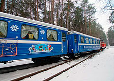 Детская железная дорога завершила новогодние перевозки
