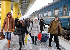2,5 миллиона пассажиров перевезла Белорусская железная дорога за время новогодних и рождественских праздников