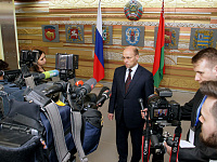 На вопросы журналистов отвечает Начальник Белорусской железной дороги Владимир Михайлович Морозов