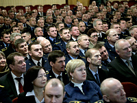Делегаты слета в зрительном зале культурно-спортивного комплекса в г. Витебске