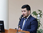 С докладом выступает руководитель Представительства АО «НК «Казахстан темир жолы» в европейских странах СНГ Гайдар Абдикеримов