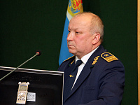 Выступает заместитель Начальника Белорусской железной дороги Стромук Валерий Владимирович