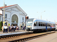Дизель-поезд ДП1 на станции Калинковичи