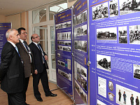 Ознакомление участников заседания с экспозицией, посвященной 150-летию Белорусской железной дороги