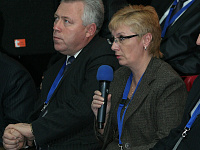 Выступление начальника финансово-экономической службы Белорусской железной дороги Елены Кирени