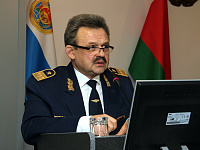 Выступление с докладом первого заместителя Начальника Белорусской железной дороги Михайлюка Владимира Борисовича