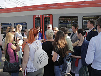 Организация пресс-тура для СМИ на станции Минск-Пассажирский
