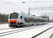 26 января на Белорусской железной дороге начались опытные поездки нового электропоезда межрегиональных линий (ЭПМ) 