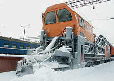 Белорусская железная дорога обеспечивает своевременную очистку пути от снега